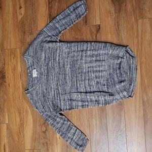 Aritzia Wilfred sweater 3/4 sleeve thin knit space dye soft with silk & cashmere